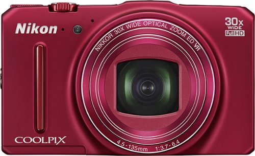  Nikon - Coolpix S9700 16.0-Megapixel Digital Camera - Red