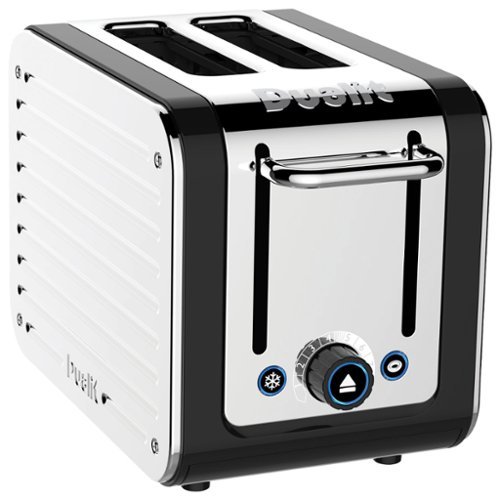  Dualit - Design Series 2-Slice Extra-Wide Slot Toaster - Black/Stainless Steel