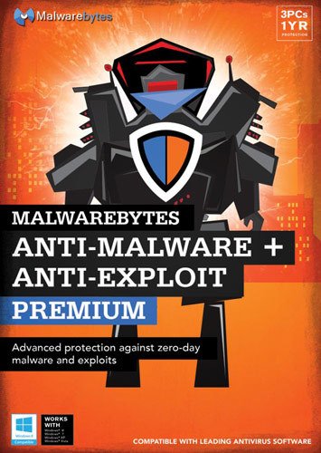  Malwarebytes - Anti-Malware + Anti-Exploit Premium (3 Users) (1-Year Subscription) - Windows