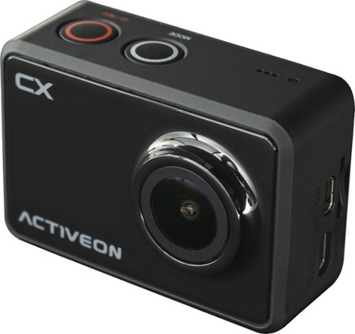 Activeon - CX HD Action Camera - Onyx Black-Left_Standard 