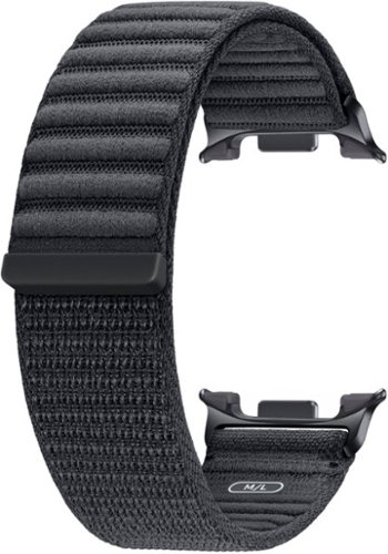 Samsung - Fabric Band for Galaxy Watch8 and Galaxy Watch8 Classic M/L - Graphite