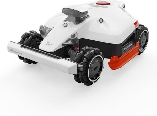 MAMMOTION - LUBA 2 AWD 3000HX Robot Lawn Mower, AWD for 80% Slope, With 4G, Reception 0.75, Max 0.88 Acre ,2.2"-4.0"Cutting Height - White-Front_Standard 