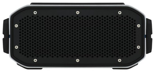 BRAVEN - BRV-PRO Portable Bluetooth Speaker - Silver/Cyan/Black-Front_Standard 