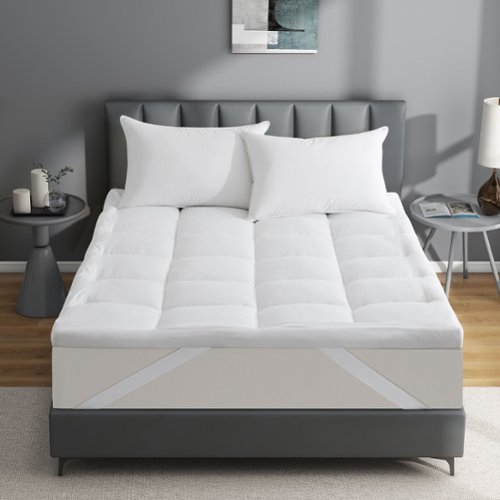  Peace Nest - Plush 4" Down Alternative Mattress Topper - Queen - White