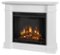 Real Flame - Devin Electric Fireplace - White-Front_Standard