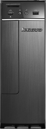 Lenovo - Desktop - AMD E1-Series - 4GB Memory - 500GB Hard Drive - Black/Gray-Front_Standard 