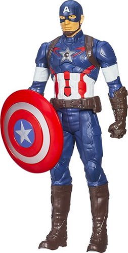  Hasbro - Marvel Avengers: Age of Ultron Titan Hero Tech Captain America 12&quot; Action Figure - Multi