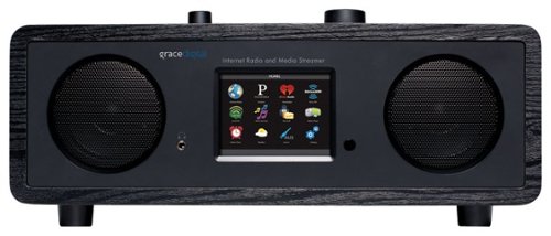 Grace Digital - Encore Wi-Fi Music Player - Black-Front_Standard 
