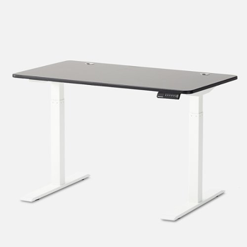 Autonomous - Desk 2 Standing Desk 2-Stage - White - Black-Front_Standard 