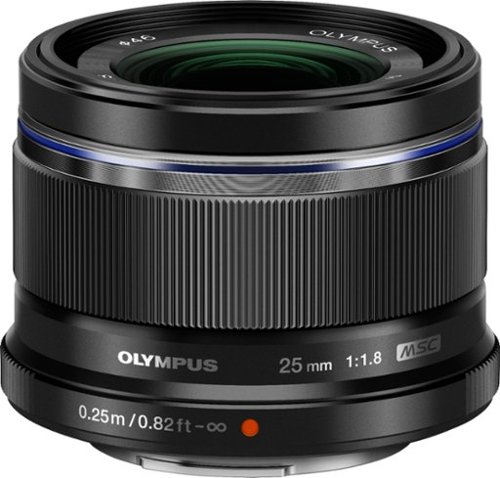  25-25 mm f/1.8-22 Fixed Lens For Olympus Micro Four Thirds Cameras - Black