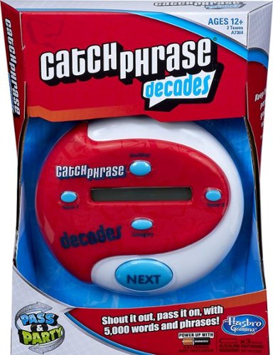  Hasbro - Catch Phrase Decades Electronic Handheld Party Game - Red