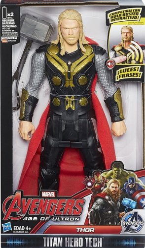  Hasbro - Marvel Avengers: Age of Ultron Titan Hero Tech Thor 12&quot; Action Figure - Black/Red