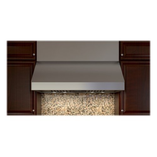 Zephyr - Essentials Power Tempest II Pro-Style 42" Convertible Range Hood - Stainless steel