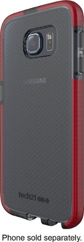  Tech21 - Evo Check Case for Samsung Galaxy S6 Cell Phones - Smokey/Red