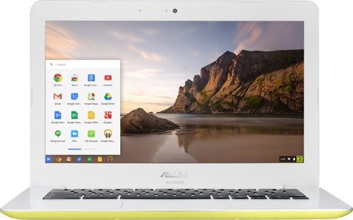 ASUS - 13.3" Chromebook - Intel Celeron - 2GB Memory - 16GB eMMC Flash Memory - Yellow-Front_Standard 
