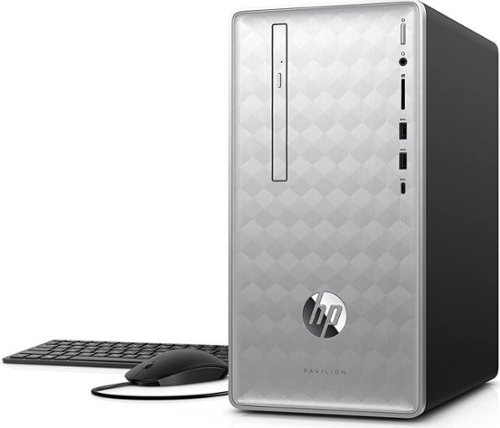 HP - Refurbished Excellent - Pavilion 590-P0127C Mini Tower Desktop PC Computer Intel Core i5-8th Gen 16GB Ram 256GB SSD Windows 11, Wired KB & Mouse-Front_Standard 