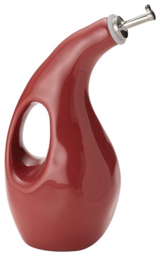  Rachael Ray - Cucina Extra Virgin Olive Oil Dispensing Bottle - Cranberry Red