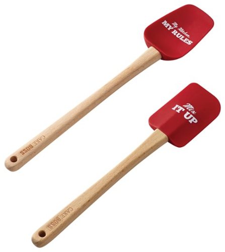  Cake Boss - 2-Piece Spatula and Spoonula Set - Red
