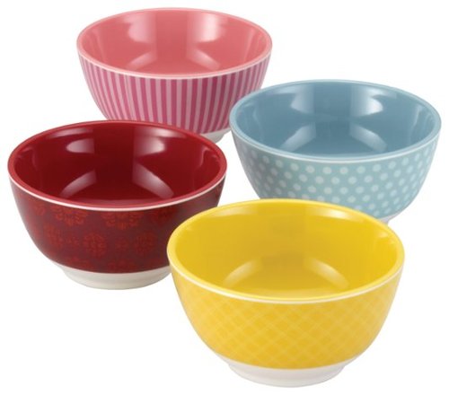  Cake Boss - 4-Piece Prep Bowl Set - Red/Yellow/Pink/Light Blue