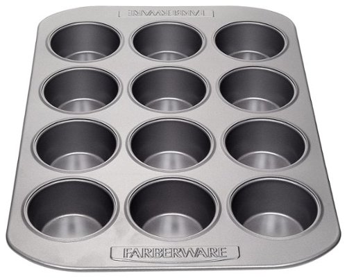  Farberware - 12-Cup Muffin Pan - Gray