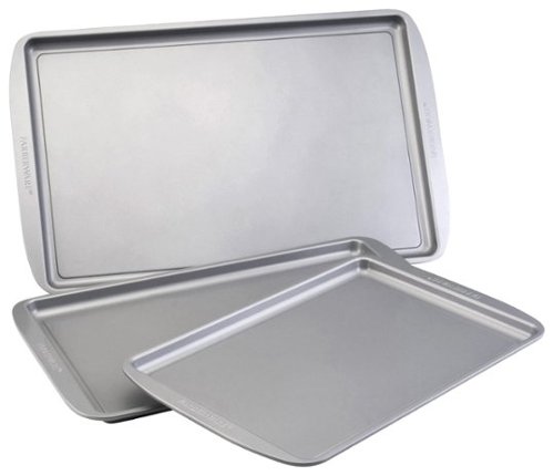  Farberware - 3-Piece Cookie Pan Set - Gray