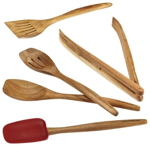  Rachael Ray - Cucina 5-Piece Wooden Tool Set - Red