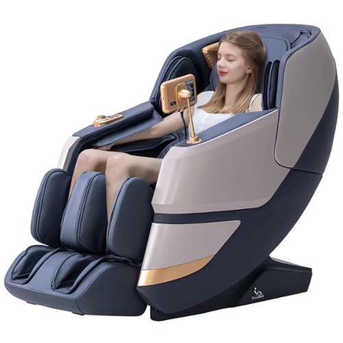 MassaMax - MT339 4D Full Body Stretch Massage Chair ,Body Scan,Extended Footrest&Foot Rollers,Heat - Magic Black-Front_Standard 