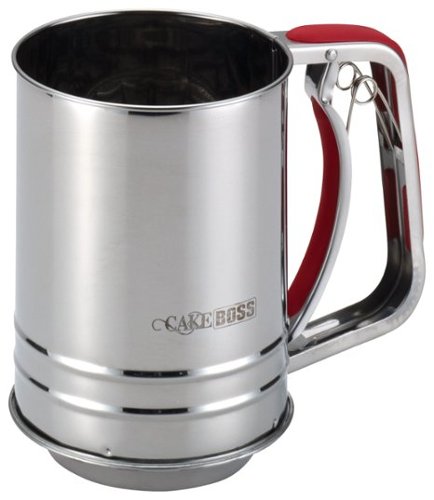  Cake Boss - 3-Cup Flour Sifter - Silver