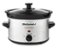 Elite Gourmet - 2Qt. Oval Slow Cooker - Stainless Steel-Front_Standard