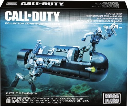  Mega Bloks - Call of Duty SEAL Sub Recon Construction Set - Black/Gray/Red