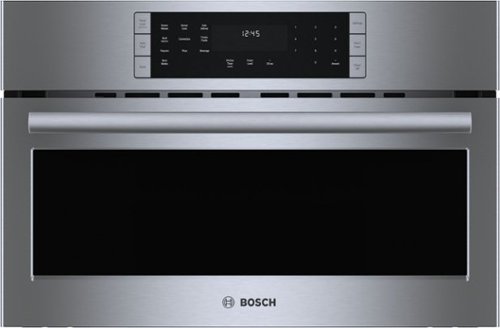 Bosch - Benchmark Series 1.6 Cu. Ft. Convection Built-In Microwave with Sensor Cooking - Stainless Steel-Front_Standard 