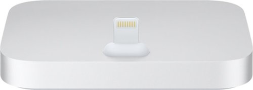 Apple - iPhone® Lightning Dock - Silver-Front_Standard 