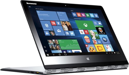 Lenovo - Geek Squad Certified Refurbished 2-in-1 13.3" Touch-Screen Laptop - Intel Core M - 8GB Memory - 512GB SSD - Silver-Front_Standard 