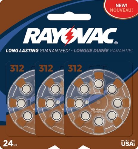  Rayovac - Size 312 Hearing Aid Batteries (24-Pack)