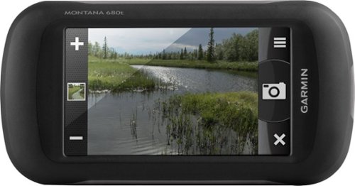  Garmin - Montana 680t 4&quot; Handheld GPS with Built-In Camera - Black/Gray