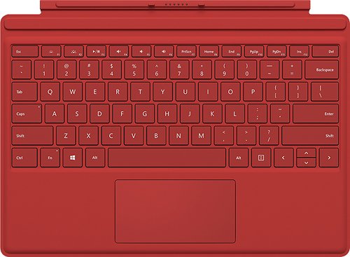  Microsoft - Surface Pro Type Cover - Red