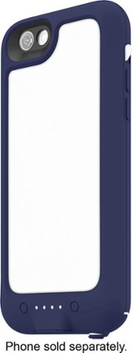 mophie - Juice Pack H2PRO External Battery Case for Apple® iPhone® 6 and 6s - Blue-Front_Standard 