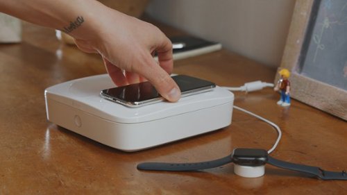 Einova Eggtronic Mundus Pro UV-C Sanitizer 10W Wireless Charging Pad for Qi-enabled Devices - White BUY IN UAE