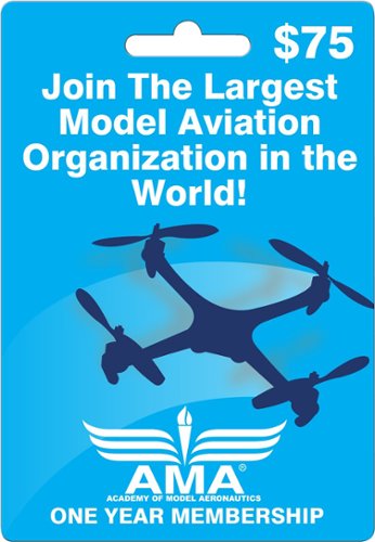  $75 Academy of Model Aeronautics 1-Year Membership Card