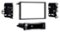 Metra - Dash Kit for Select 1990-2012 Toyota Chevrolet Honda GMC Buick Cadillac Pontiac DIN DDIN - Black-Front_Standard