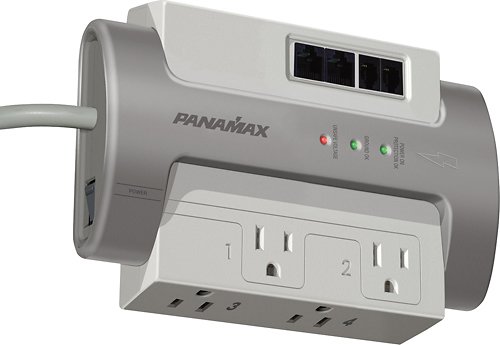  Panamax - 4-Outlet Surge Protector - Gray
