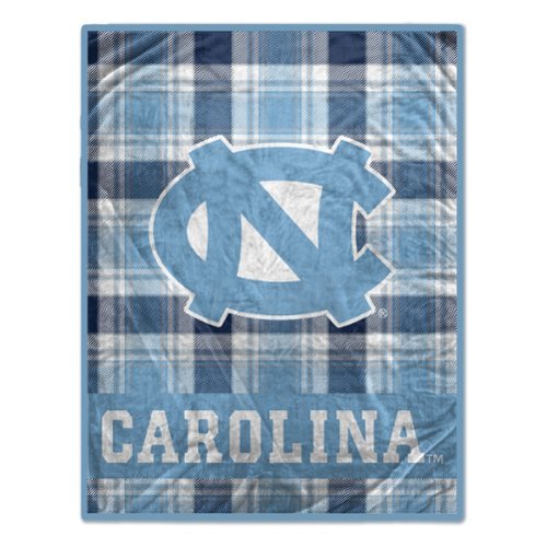 Pegasus - North Carolina Tar Heels 66" x 95" Oversized Plaid FAN-mily Ultra Cozy Blanket - Multicolor-Front_Standard 