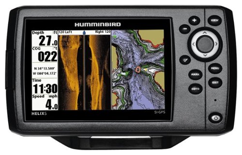 Humminbird - HELIX 5 SI Fishfinder/Chartplotter GPS - Black-Front_Standard 