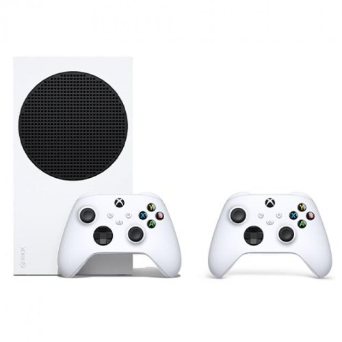 Xbox Series S 512GB SSD Console + Extra Xbox Wireless Controller Robot White - Includes Xbox Wireless Controller - Up to - Xbox Series S-Front_Standard 