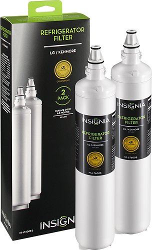  Insignia™ - Water Filters for Select LG and Kenmore Refrigerators (2-Pack)