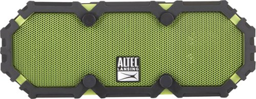 Altec Lansing - Mini Life Jacket 2 Portable Bluetooth Speaker - Black/Green-Front_Standard