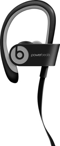  Beats - Geek Squad Certified Refurbished Powerbeats² Wireless Headphones - Black