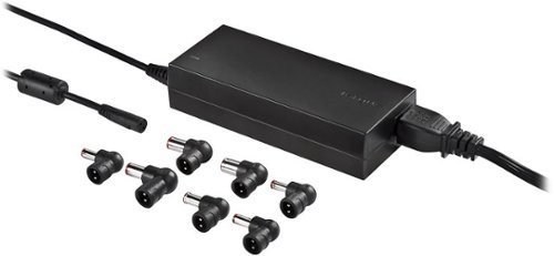 Targus - Refurbished 90W AC Laptop Charger - Black-Front_Standard 