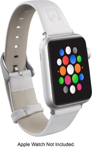  Modal™ - Pebbled Leather Band for Apple Watch™ 38mm - White