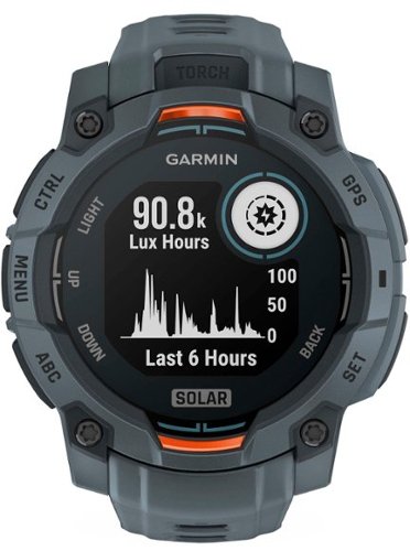 Garmin Instinct 3 Solar GPS Smartwatch 45 mm Fiber-reinforced Polymer - Twilight with Twilight Band WHERE TO BUY